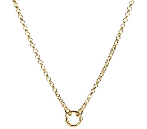 Collar Rolo Circulo Charms Oro