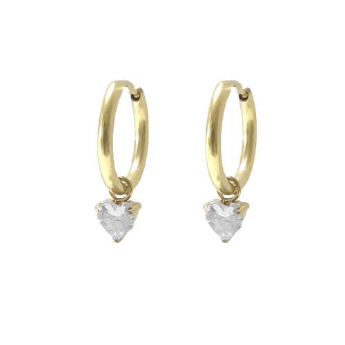 Ennika Gold Cz Earrings