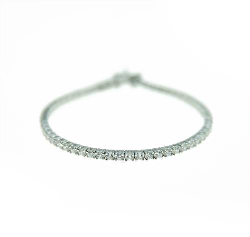 Pulsera Tennis Plata