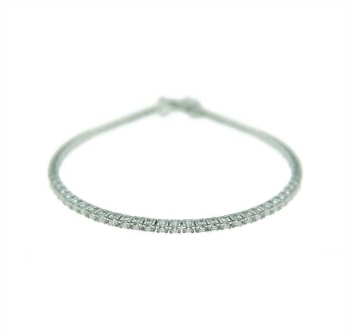 Pulsera Tennis Plata